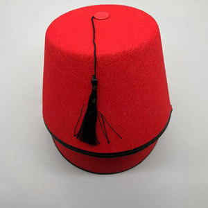 Beautiful Masonic Regalia Embroidered Red Fez Caps With Tassel <b>Wool</b> <b>Cotton</b> Bucket Hats From Red Fez Pakistan - Product Image 5