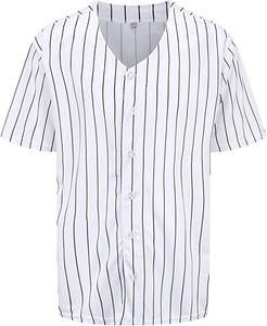 Vente en gros d'uniforme d'équipe de softball personnalisé avec logo Oem T-shirt boutonné en jersey à manches courtes pour hommes, sports actifs Hip Hop - Product Image 5