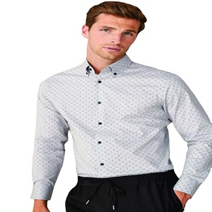 เสื้อเชิ้ตแขนยาวสำหรับผู้ชาย, เสื้อผ้าฝ้ายคุณภาพสูงทรงหลวมเสื้อเชิ้ตลำลองสำหรับผู้ชาย - Product Image 1
