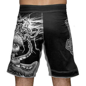 MMA Gymwear Shorts <b>Men</b> Grappling BJJ No Gi Muay Thai Training Fit Durable Athletic Workout jiu jitsu <b>kimono</b> - Product Image 2