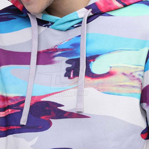 Sweat à capuche imprimé pour hommes à motif solide le plus récent Winter Street Wear Fabriqué au Pakistan Vente en ligne - Product Image 5