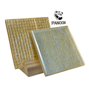 Clear Modern Laminated Artistic Glass with Gold Accents <b>for</b> Luxury Homes Commercial Projects Staircase Bathroom Decoration - Product Image 1