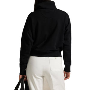 Women's Premium Cotton Blend Sweatshirt Pullover Lightweight Quarter-Zip Pillow Collar Front Spring Summer Autumn Season Size - Product Image 2