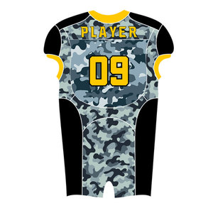 Ensemble d'uniformes de football américain personnalisé à 12 panneaux, respirant, grande taille, maillot de sport, short, impression numérique, vêtements d'équipe, 100% polyester - Product Image 5