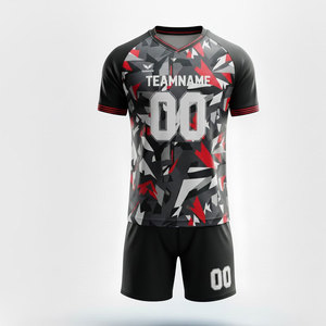 Uniforme de Fútbol con Patrón de Tablero de Ajedrez Tradicional, Cuello Reforzado y Silueta Clásica para Competición a Nivel de Club - Product Image 1