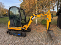Mini-excavatrice JCB 8018 d'occasion abordable, 1,8 tonne, petite pelle sur chenilles, prête à être expédiée, mini-excavatrice JCB d'occasion de qualité