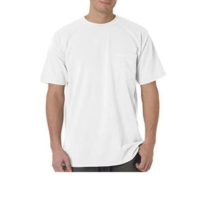 Nueva promoción al por mayor de ropa de talla grande de EE. UU. Sublimación camiseta en blanco transpirable verano deporte 100% camiseta para hombres - Product Image 1