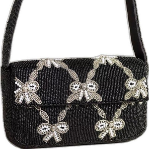 Bolsos de Hombro con Cuentas Hechos a Mano, Bolsos de Verano con Cuentas, Bolsos de Hombro con Cuentas, Réplica de Staud, Bolsos de Mano con Cuentas de la India - Product Image 4