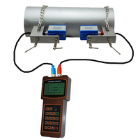 Débitmètre ultrasonique portable à pince externe haute précision pour l'alcool industriel, le diesel, le carburant, l'eau pure
