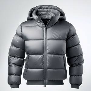 OEM diseño personalizado hombres Streetwear chaqueta Puffer engrosamiento burbuja abrigos primavera temporada impresa impermeable a prueba de viento - Product Image 3