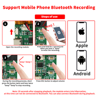 Module sonore Bluetooth enregistrable pour cartes de vœux, cadeaux et jouets