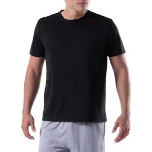 เสื้อยืดรัดรูปสำหรับผู้ชายผ้าถักไซส์ใหญ่พิเศษทำจากผ้าฝ้าย100% เข้ารูปแห้งเร็วออกแบบโลโก้ได้ตามที่ต้องการ - Product Image 4