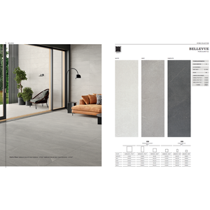 Bellevue, kích thước 30x60. Mat tường gạch sứ. Màu sắc graphito, xám, ngà, trắng và đá. Cũng có sẵn trong 33x90. - Product Image 1