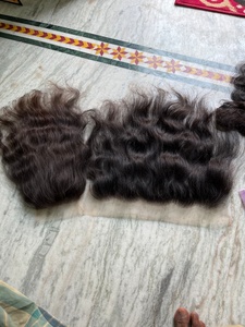 Extensions de cheveux humains vierges Remy naturelles indiennes ondulées professionnelles, 30 pouces, noires, double trame machine, haute qualité - Product Image 2