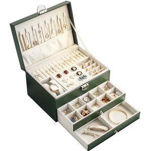 Anillos Mujer Joyero Grande Con 2 Cajones - Organizador De Joyas Para Collar, Anillos, Pendientes | Dajasan | Negro Elegante Jolleros Para Mujer Organizador Anillos Mujer Joyero Grande Con 2 Cajones - Organizador De Joyas Para Collar, Anillos, Pendientes | Dajasan | Negro Elegante Jolleros Para Mujer Organizador