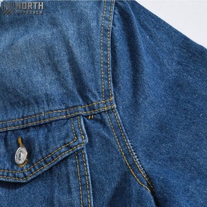 Chaqueta vaquera informal para exteriores para hombre, tela cómoda y duradera, ajuste Regular para la temporada de invierno, Chaquetas vaqueras para hombre, abrigos - Product Image 4