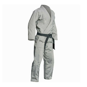 Durable cómodo FitLong manga Jiujitsu traje de calidad superior Jiu jitsu uniforme personalizado Logo estampado Kimono BJJ conjuntos de 2 piezas - Product Image 3