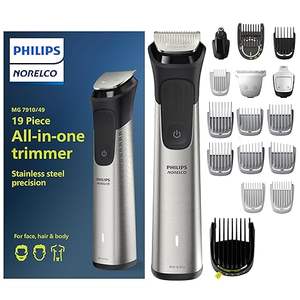 Philips Norelco Multigroom Série 7000, Kit de toilettage pour homme avec tondeuse pour barbe, tête, cheveux, corps, aine et visage - Product Image 5