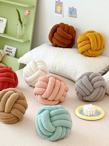 Chất Lượng Cao Handmade Nhà Rắn Đệm Nhà Gối Knot Bóng Ném Gối - Product Image 4