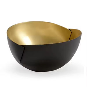 Classic Style Food Serving Decorative <b>Bowl</b> S/2 <b>Metal</b> <b>Bowl</b> Tableware Fruits Server Modern Finished <b>Metal</b> Custom Shape <b>Bowl</b> - Product Image 5
