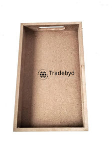 Tradebyd Bandeja de madera MDF hecha a mano Bandeja de servicio premium para fiestas Bodas y uso en hoteles - Product Image 2