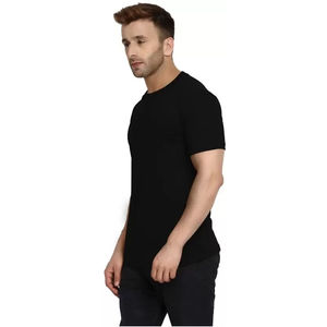 Camisetas de Verano para Hombre de Alta Calidad, 100% Algodón, Color Sólido, Corte Regular, Transpirables, Casuales, para Correr, Gimnasio, Venta al Por Mayor - Product Image 2