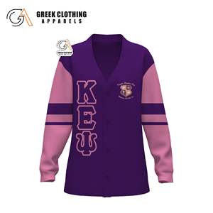 Suéter de Punto Rosa Kapa Epsilon Psi, Suéter con Letras Kapa Epsilon Psi, Estilo Universitario Griego, Ropa Personalizada de Estilo Vintage - Product Image 1