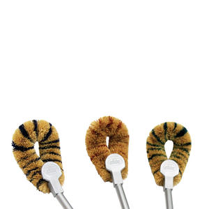 Escobilla de baño de fibra de coco natural de primera calidad, versátil y eficaz en varias superficies, cepillos de limpieza - Product Image 3