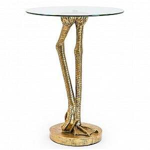 Mesa auxiliar decorativa de último diseño con acabado en bronce de forma redonda, muebles decorativos para sala de estar, mesa de centro de diseño en relieve - Product Image 5