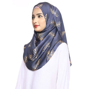 Venta al por mayor llano pesado gasa chal largo islámico Hijab de alta calidad Malasia musulmán bufanda mujeres grueso opaco gasa Hijab - Product Image 4