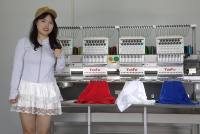 Machine à broder industrielle automatique YunFu de haute qualité à 4 têtes, 12 à 15 aiguilles, pour casquettes/t-shirts/plats
