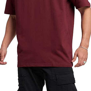 Venta al por mayor Premium Slim 100% algodón Jersey Camiseta de gran tamaño personalizado Puff impresión sólido Logo patrón de talla grande transpirable lavado - Product Image 6