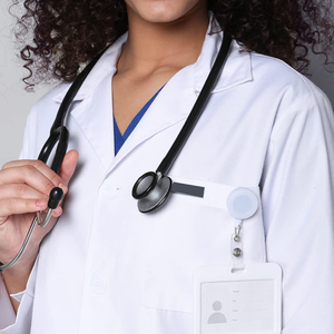 Chemisier blanc médical manteaux de laboratoire 2025 nouvelle usine personnalisée en gros hôpital médecin infirmière uniformes - Product Image 5