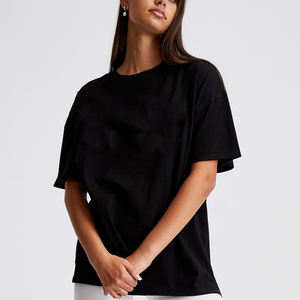 Gramos de gran tamaño con logotipo personalizado en blanco 100% camisetas de algodón orgánico Drop Shoulder Heavyweight camiseta para hombres camisetas de alta calidad - Product Image 1