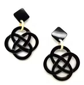 Pendientes de Cuerno de Búfalo Tallados, Estilo Tribal Boho, Fabricante y Proveedor de la India, para Fiestas y Eventos - Product Image 2