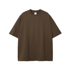 เสื้อยืดผ้าถักผ้าฝ้ายเนื้อนุ่มทรงโอเวอร์ไซส์ - Product Image 5