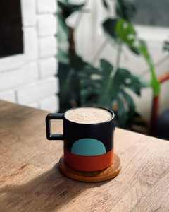 Taza de cerámica de arcilla mate de gran capacidad de alta calidad, taza de pareja, taza de té de café moteado antiguo personalizada - Product Image 1