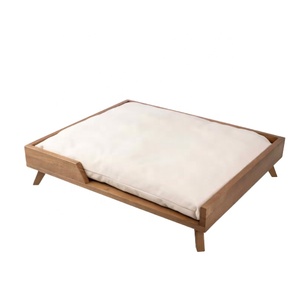 Pet Bed with Frame and Soft <b>Cushion</b> Modern Wooden Dog Bed <b>for</b> Medium to <b>Large</b> Pets Cat Bed Indonesia Manufacturer Pet Furniture - Product Image 6