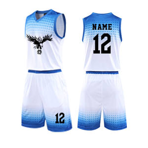 Uniforme de Baloncesto Personalizado al por Mayor, Conjunto Completo Nuevo, Camisetas y Pantalones Cortos de Equipo Lisos, Opción de Tallas Grandes, Ropa de Baloncesto Personalizada - Product Image 2
