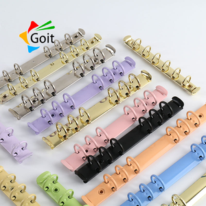 A6 6-Ring metallo Binder accessorio durevole foglio sciolto diario Notebook con meccanismo a forma di O e Clip di categoria di prodotto Clip - Product Image 1