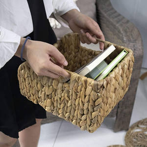 Petite jacinthe d'eau a5 porte-documents dépliants brochures et porte-cartes en osier divisé - Product Image 5