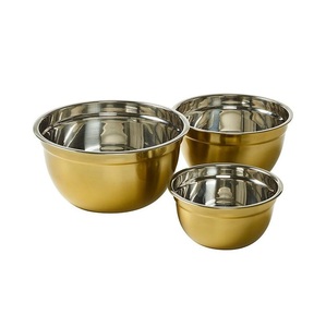 Eco friendly reusable stainless steel <b>bowls</b> <b>set</b> durable polished multipurpose kitchen prep cooking serving and mixing <b>bowls</b> - Product Image 1
