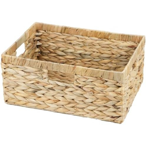 Panier de rangement en jacinthe d'eau naturelle de qualité supérieure, fabriqué pour les fournisseurs de décoration de villas et de stations balnéaires, durable, en provenance du Vietnam - Product Image 1