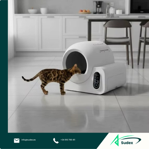 Sudex ALB03 70L Smart Self Cleaning Litter <b>Box</b> App Infrared Anti Pinch Carbon Filter Odor Control Health Monitor Multiple <b>Cats</b> - Product Image 1