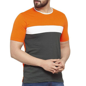 2025 estilo Simple manga corta liso Casual Camiseta 100% poliéster algodón en blanco Fitness correr gimnasio desgaste Vintage hombres camiseta - Product Image 2