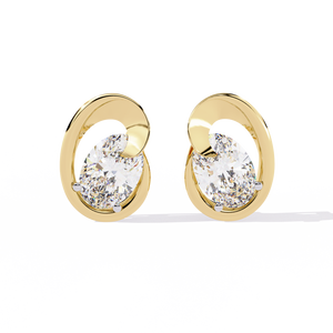 Pendientes de Diamantes Cultivados en Laboratorio de Oro de 18K para Mujer, Corte Brillante, Joyería Fina para Compromiso y Boda, Certificados por IGI, Lujosos, Premium, Elegantes - Product Image 3
