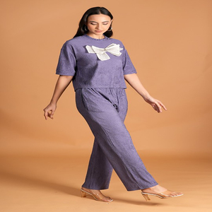 Conjunto combinado de 2 piezas Ropa informal diaria Conjunto único Tejido de rizo Método de tejido Elegante informal - Product Image 5