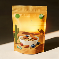 Service de co-vente : Sachet Doypack personnalisé imprimé en héliogravure, refermable avec fermeture éclair, de qualité alimentaire, pour aliments pour animaux de compagnie, snacks et usage commercial.