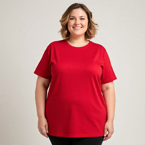 T-shirts longs surdimensionnés pour femmes à séchage rapide 100% coton t-shirts femmes été à manches longues surdimensionnés t-shirts dames - Product Image 1