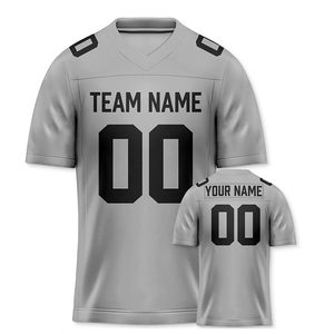 Ropa de calle de moda, camiseta de fútbol americano, sublimación de poliéster 100%, camisetas de fútbol personalizadas con nombre y número de Tean - Product Image 6